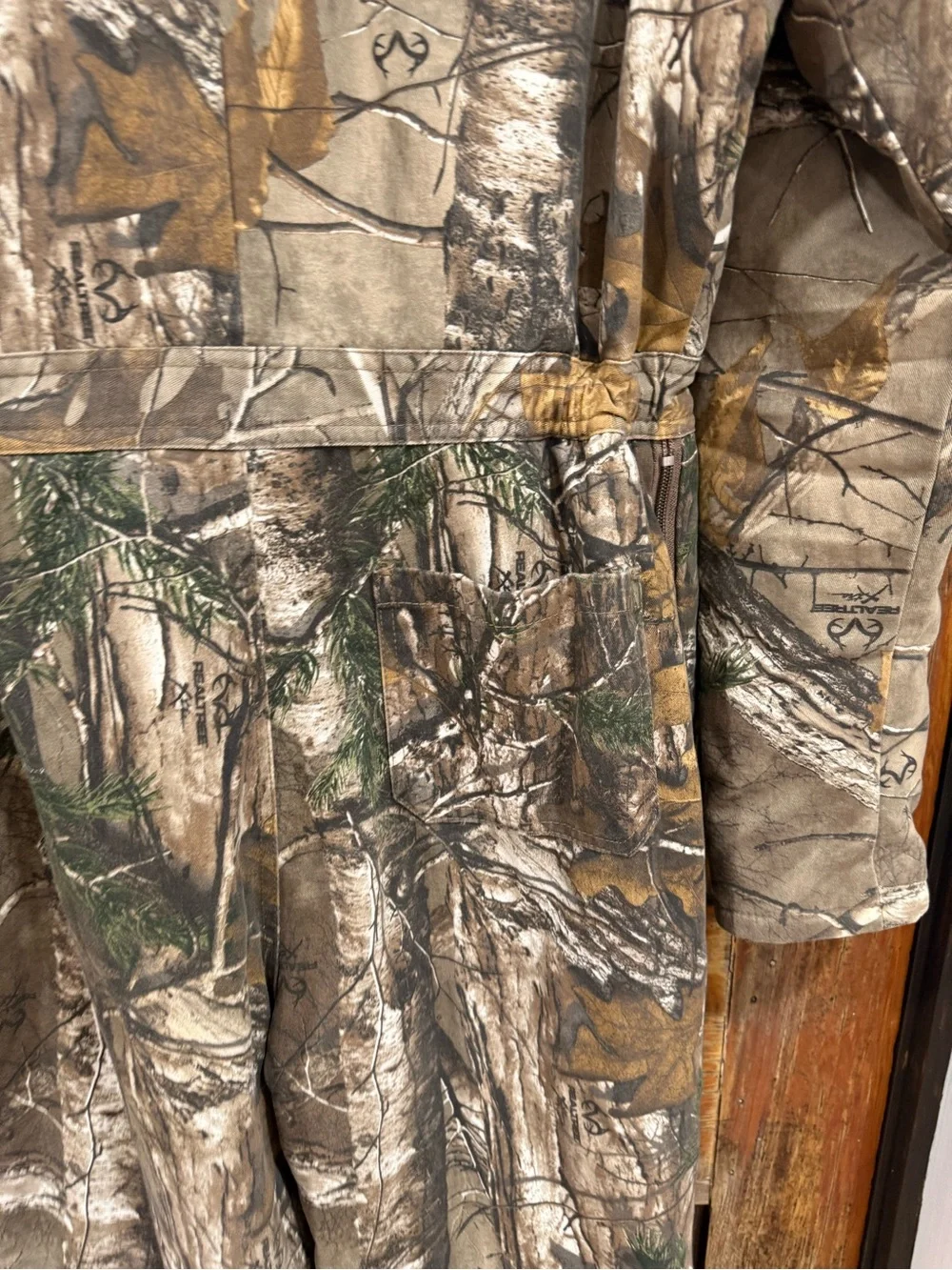 RedHead Kids Camo One-Piece Bodysuit in Brown and Green